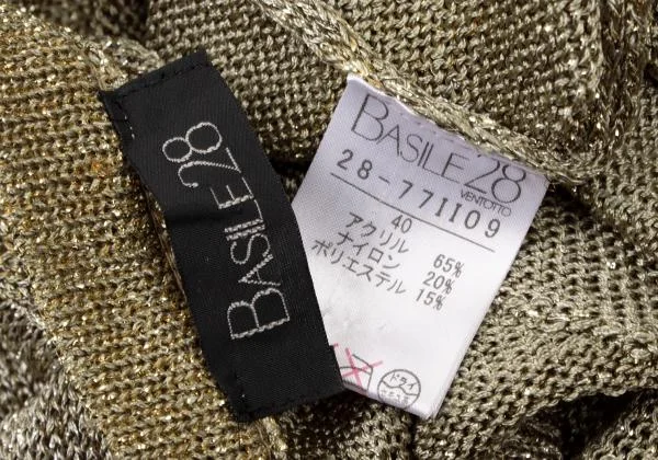 BASILE 28 Glitter Cable Weave Sleeveless Knit Top K-145615_018