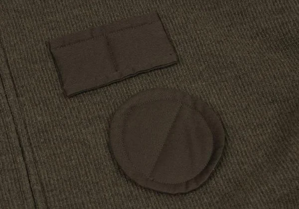 Y's Patch Design Rib Knit Hooded Coat K-145662_007