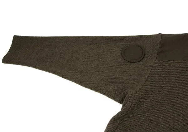 Y's Patch Design Rib Knit Hooded Coat K-145662_008
