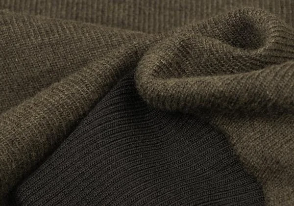Y's Patch Design Rib Knit Hooded Coat K-145662_018