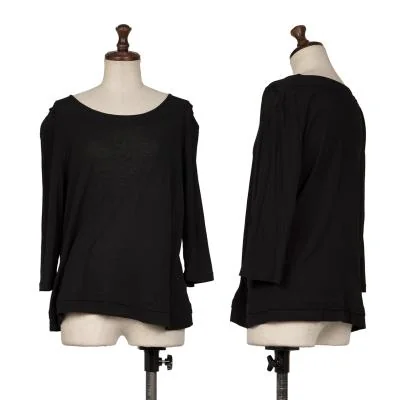 SENSOUNICO Switching Neck T shirt