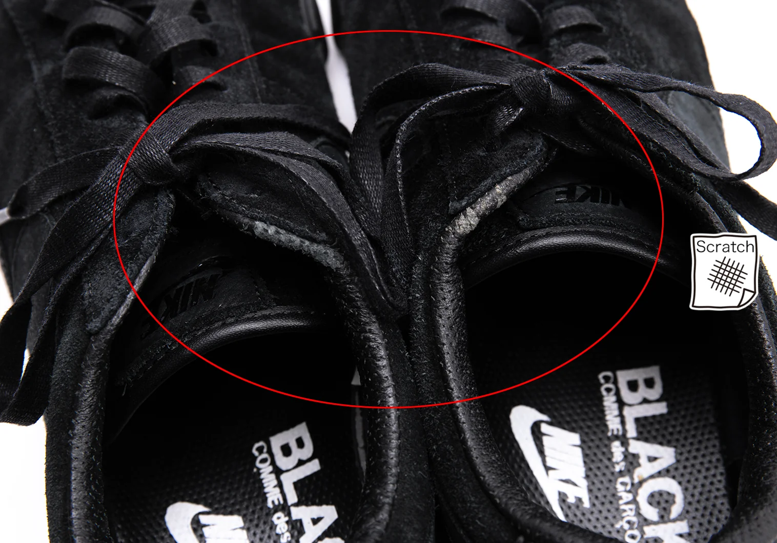 コムデギャルソン×ナイキ ローカットスニーカー ブラック ブラックコムデギャルソン×ナイキBLACK COMME des GARCONS×NIKE