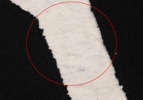 Yohji Yamamoto NOIR BLACK and BLACK Logo Cutting T Shirt K-145732_007