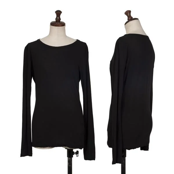 Yohji Yamamoto NOIR Cotton T Shirt Black 2 K-145738_001