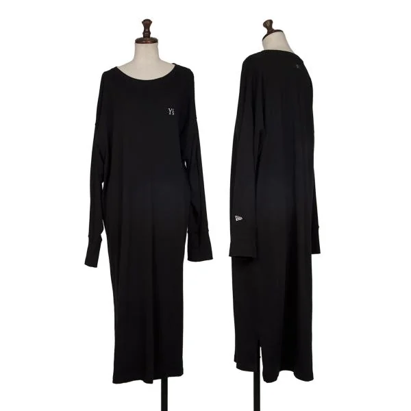 Y's×NEW ERA Point Logo Embroidery Sweatshirts Tunic Black 2 K-145758_001