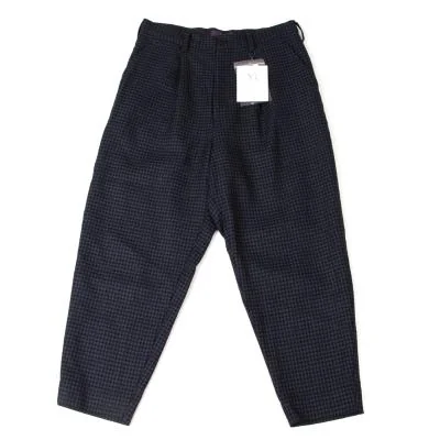 Y's PINK Wool Houndstooth Pattern Pants