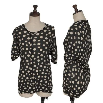Y's Cotton Dot Printed Dolman T shirt