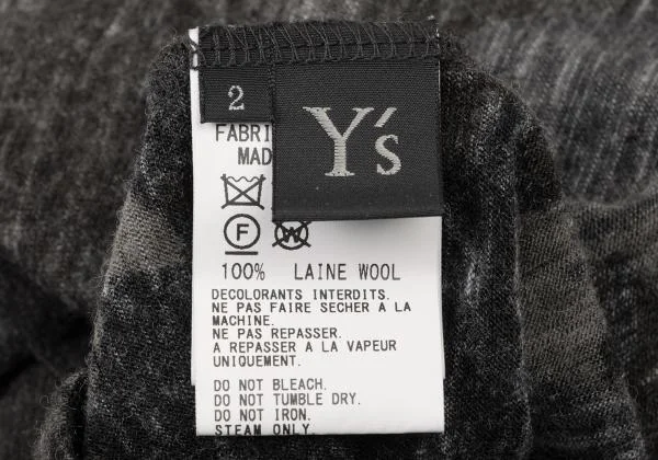 Y's Wool Camouflage T shirt K-145810_013