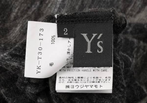 Y's Wool Camouflage T shirt K-145810_014