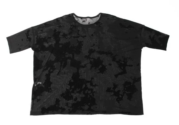 Y's Poly Flocked Print See-through T shirt K-145814_009