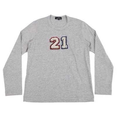 tricot COMME des GARCONS Bijou Numbering Design T Shirt