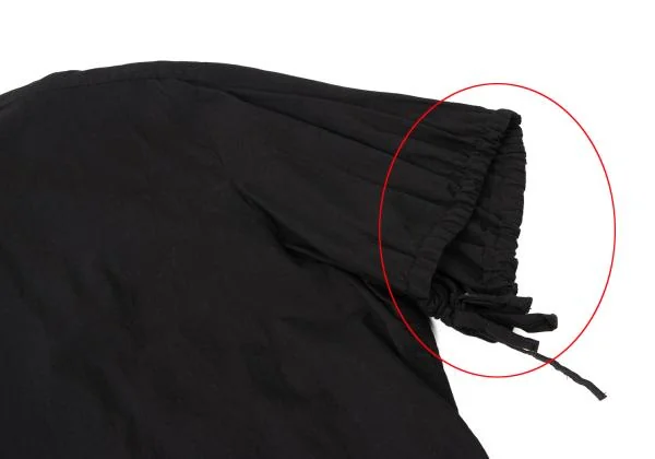 Y's Sleeve Drawstring Pocket Design Short Sleeve Shirt K-145906_010