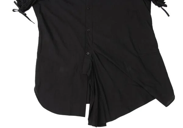 Y's Sleeve Drawstring Pocket Design Short Sleeve Shirt K-145906_012