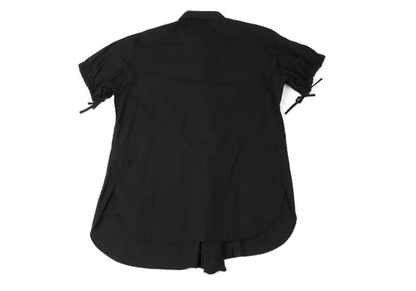 Y's Sleeve Drawstring Pocket Design Short Sleeve Shirt K-145906_016