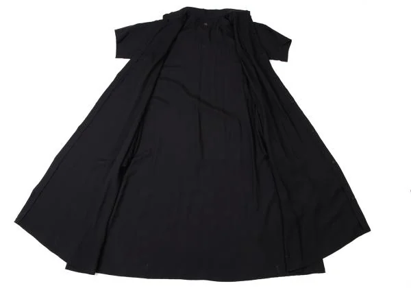 Y's Flat Collar Flare Short Sleeve Shirt Dress K-145929_013