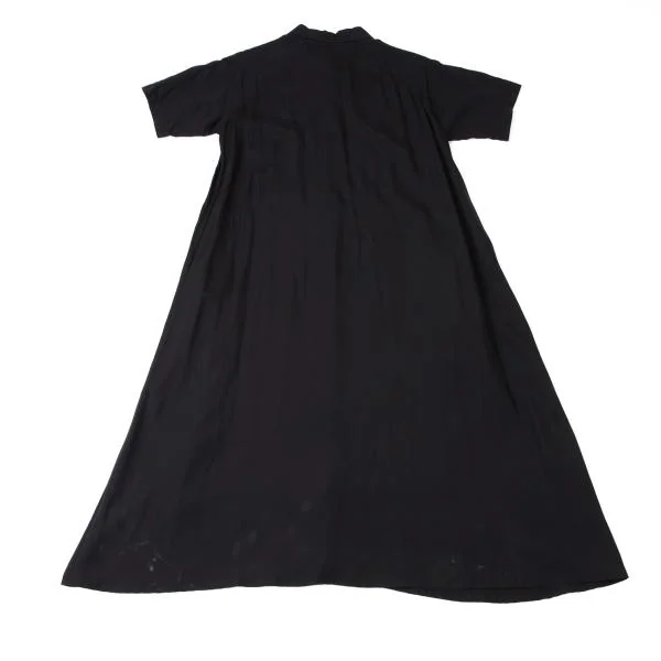 Y's Flat Collar Flare Short Sleeve Shirt Dress K-145929_014