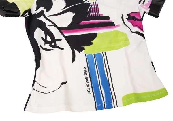 VERSACE JEANS COUTURE Graphic Printed Nylon Stretch T shirt K-145944_008