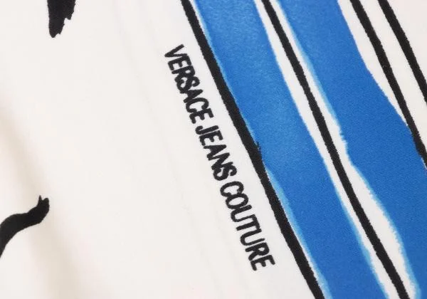 VERSACE JEANS COUTURE Graphic Printed Nylon Stretch T shirt K-145944_010