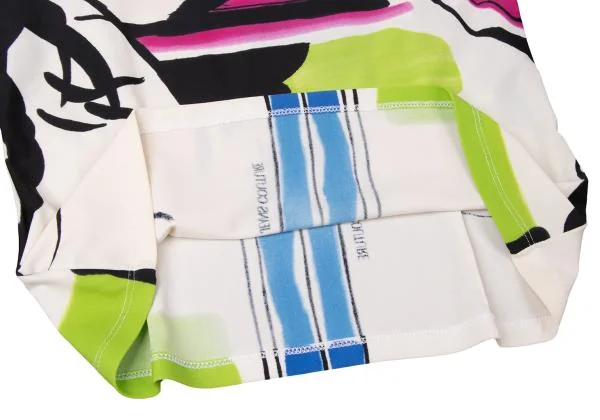 VERSACE JEANS COUTURE Graphic Printed Nylon Stretch T shirt K-145944_011