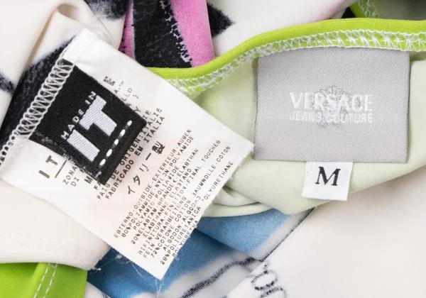 VERSACE JEANS COUTURE Graphic Printed Nylon Stretch T shirt K-145944_017