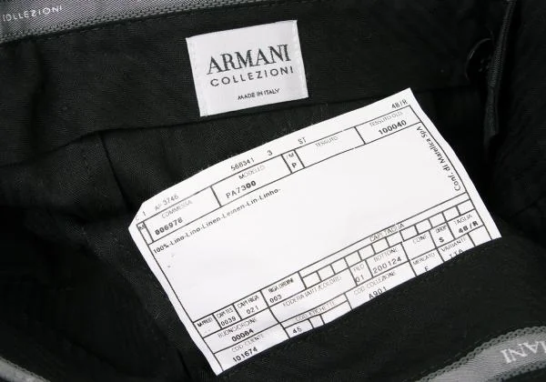 ARMANI COLLEZIONI Linen Tuck Pants K-145964_014