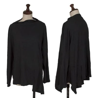 SENSOUNICO Wrinkle Asymmetry T Shirt
