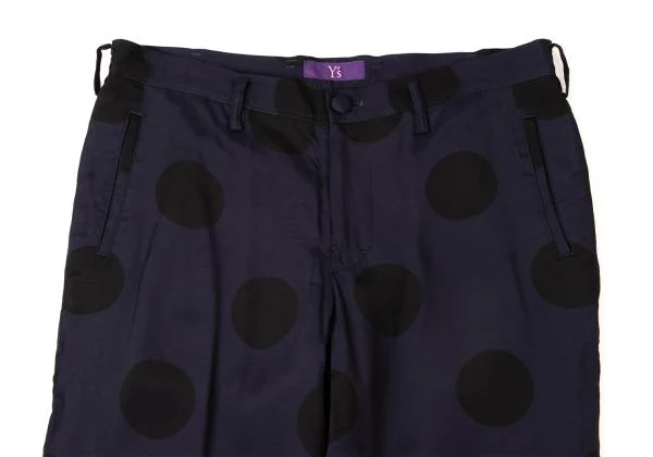 Y's Pink Dot Printed Rayon Tapered Pants K-145987_002