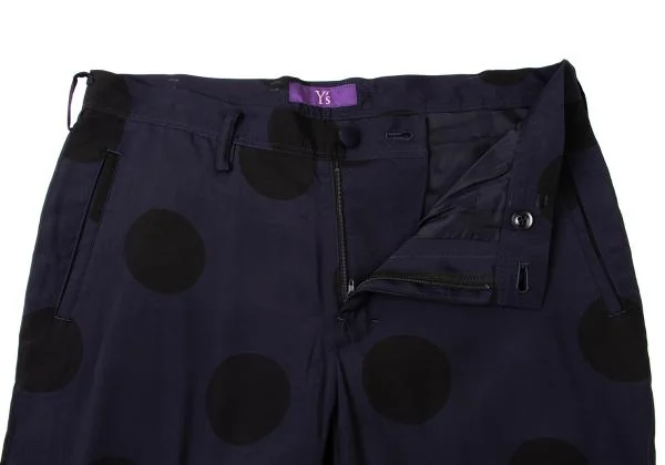 Y's Pink Dot Printed Rayon Tapered Pants K-145987_005