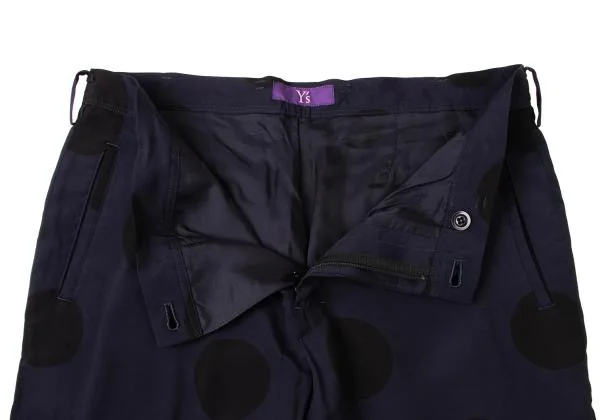 Y's Pink Dot Printed Rayon Tapered Pants K-145987_006