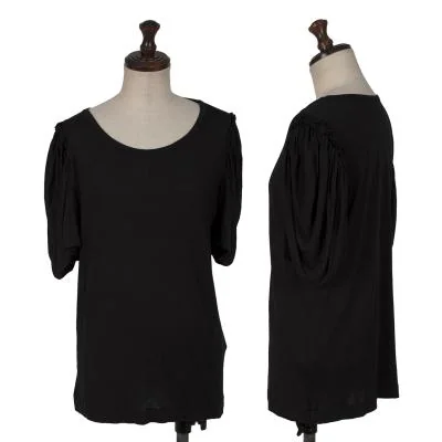 Y's Puff Sleeves Rayon T Shirt