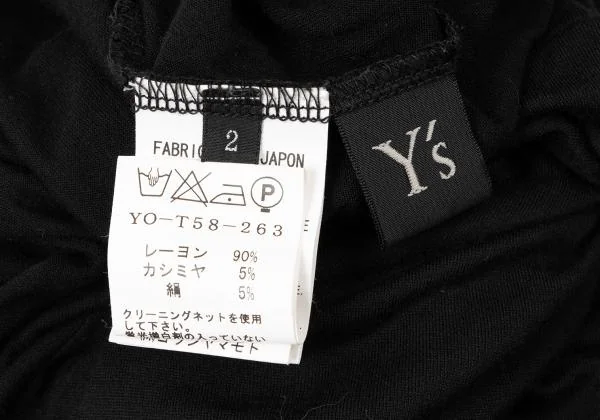 Y's Puff Sleeves Rayon T Shirt K-145993_012