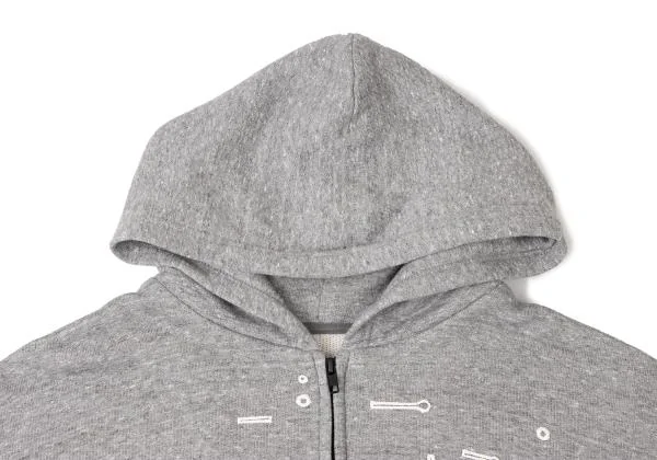  Y's Button Hole Printed Zip Up Hoodie K-145997_004