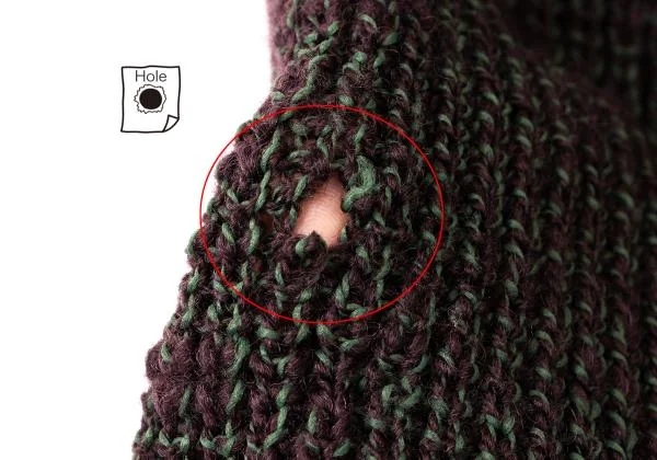  Y's Wool Poly Hooded Knit Sweater K-146001_012