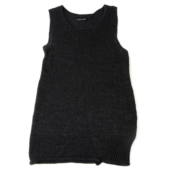 Y's Alpaca Acrylic Sleeveless Knit Tunic K-146011_002