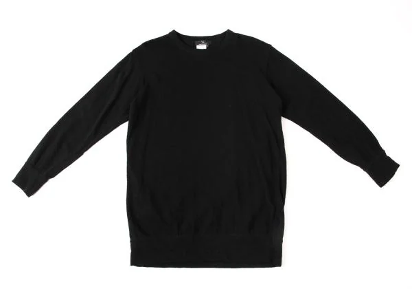 Y's Wool Nylon Crew Neck Knit Sweater K-146012_002