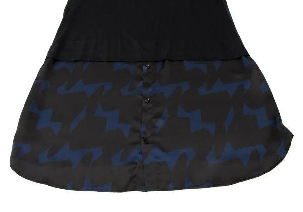 Y's Geometric Printed Switching Dress K-146013_005