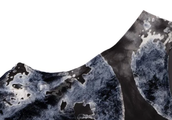 Y's Flocked Moon Print Sleeveless Dress K-146018_005