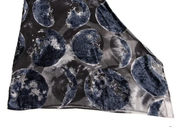 Y's Flocked Moon Print Sleeveless Dress K-146018_006