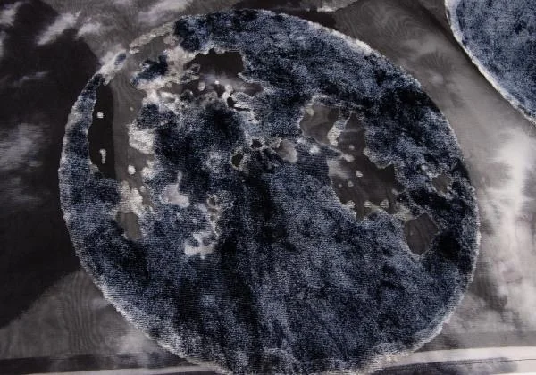 Y's Flocked Moon Print Sleeveless Dress K-146018_009