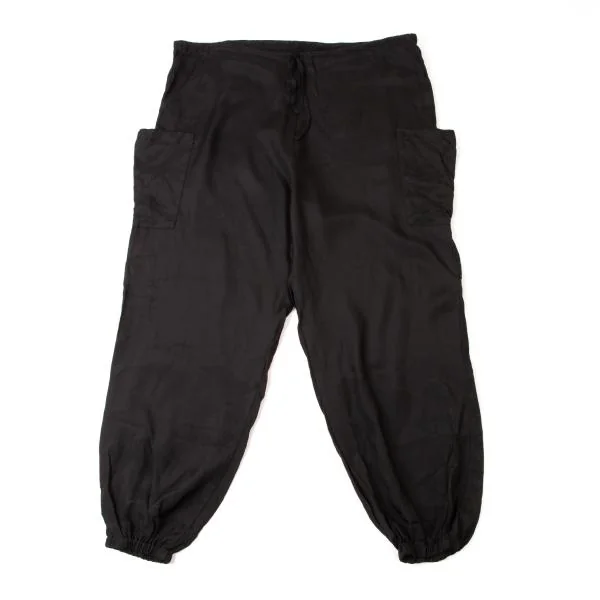 Yohji Yamamoto FEMME Side Pocket Easy Pants Black 2 K-146032_001