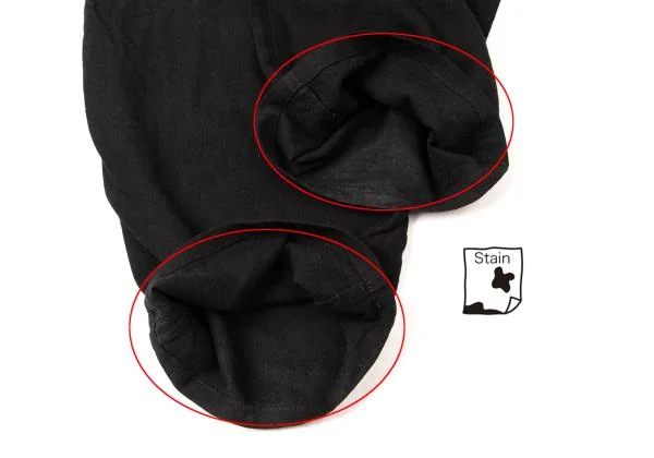 ヨウジヤマモト ノアールYohji Yamamoto NOIR レーヨンリネンストレートパンツ 黒3 K-146038_010