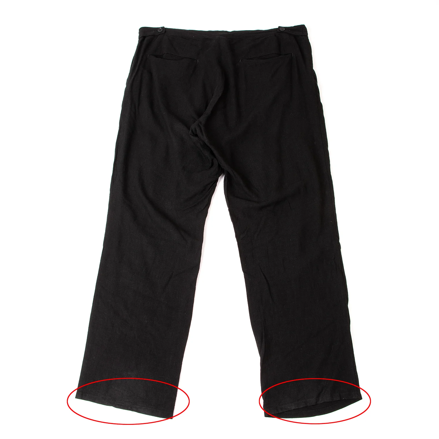 YOJI YAMAMOTO　変則 ワイドパンツ 黒 軽量素材　サイズ3 売れ筋がひ！ YOJI YAMAMOTO 変則 ワイドパンツ 黒 軽量素材