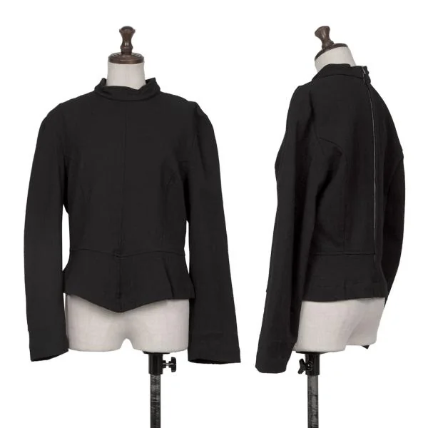 COMME des GARCONS Wool Back Zipper Top Black S K-146057_001