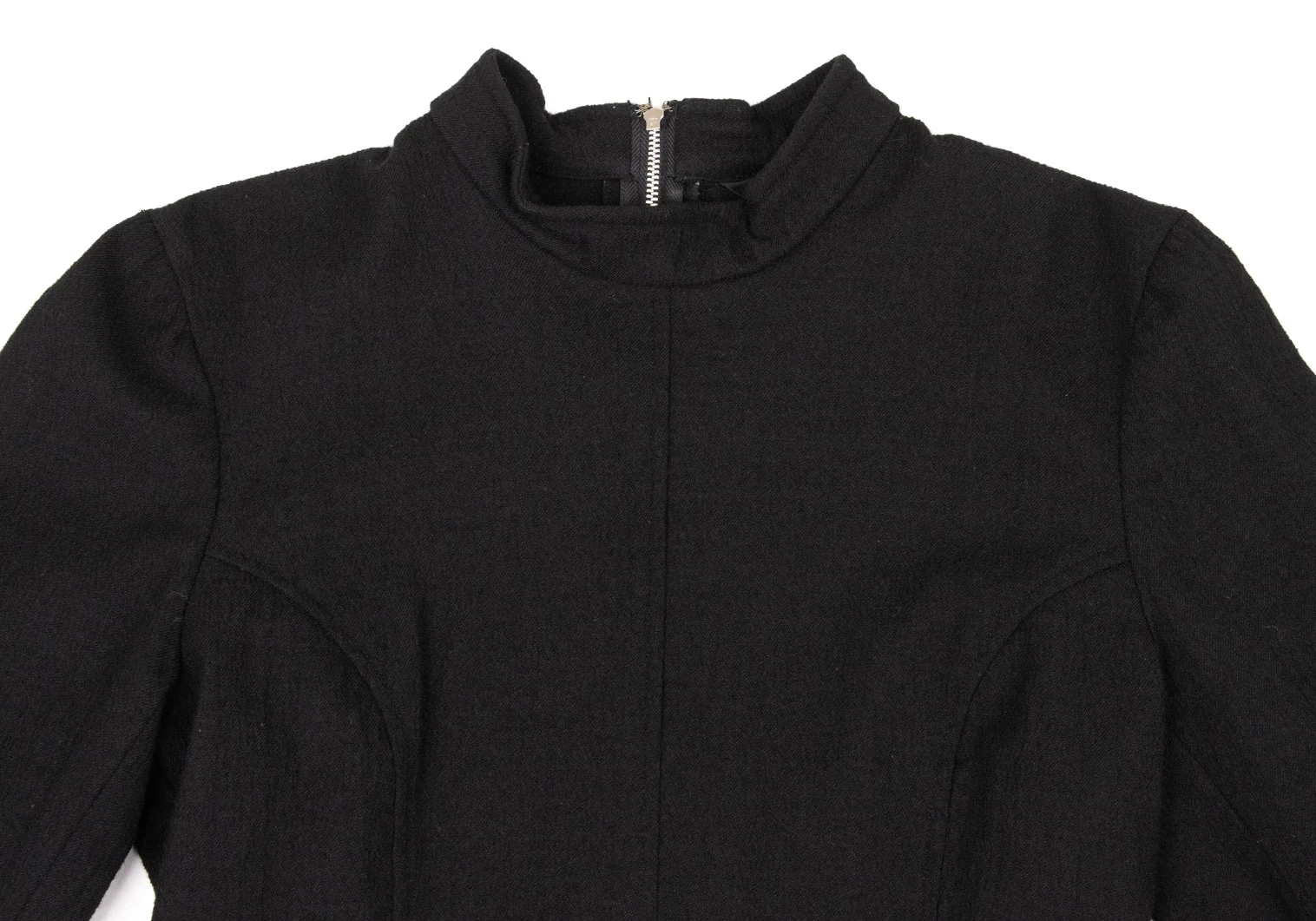コムデギャルソンCOMME des GARCONS ウールナイロンバックジップトップス 黒S 【レディース】 コムデギャルソンCOMME des GARCONS ウールナイロンバックジップ