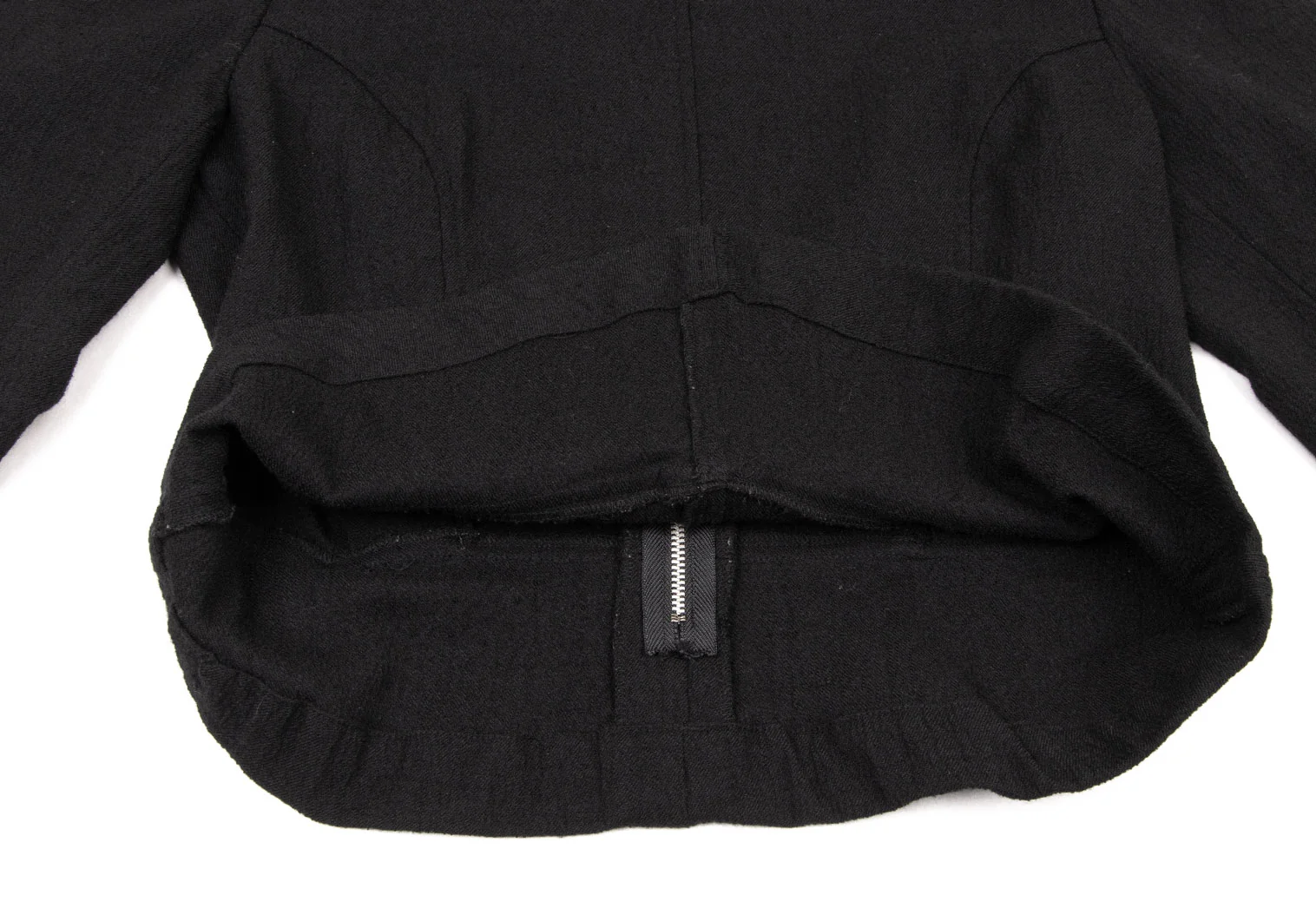 コムデギャルソンCOMME des GARCONS ウールナイロンバックジップトップス 黒S 【レディース】 コムデギャルソンCOMME des GARCONS ウールナイロンバックジップ