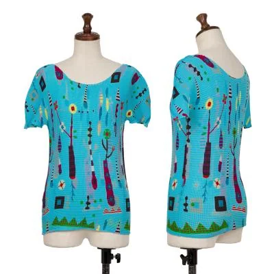ISSEY MIYAKE me Flower Printed Pleats T-shirt
