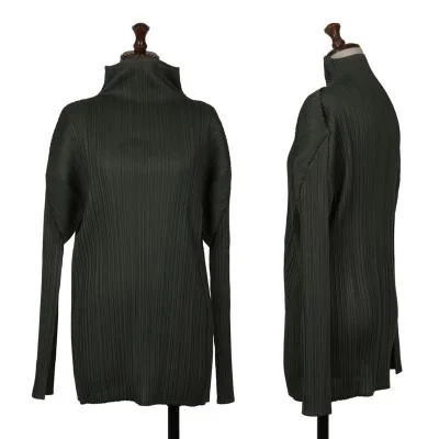 ISSEY MIYAKE Pleated Turtleneck T Shirt
