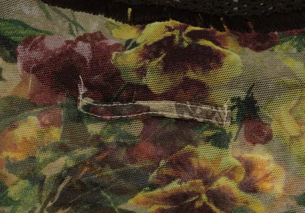 ジャンポールゴルチエ ファムJean Paul GAULTIER FEMME フラワープリントメッシュ切替パワーネットカットソー マルチ40 K-146087_012