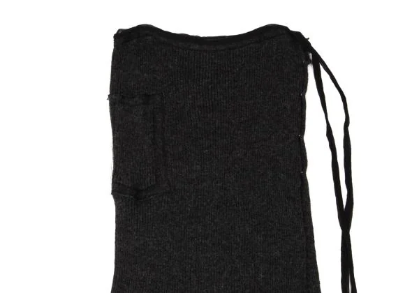 Jean Paul GAULTIER FEMME Pocket Design Rib Knit Wrap Skirt K-146096_003
