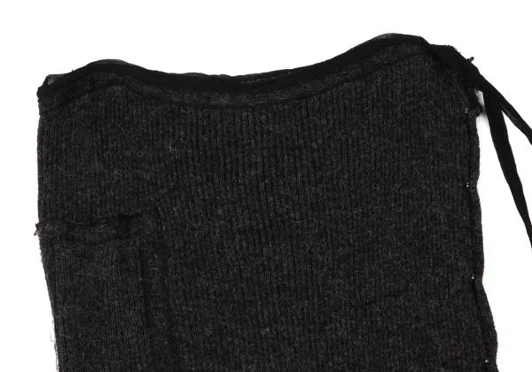 Jean Paul GAULTIER FEMME Pocket Design Rib Knit Wrap Skirt K-146096_004